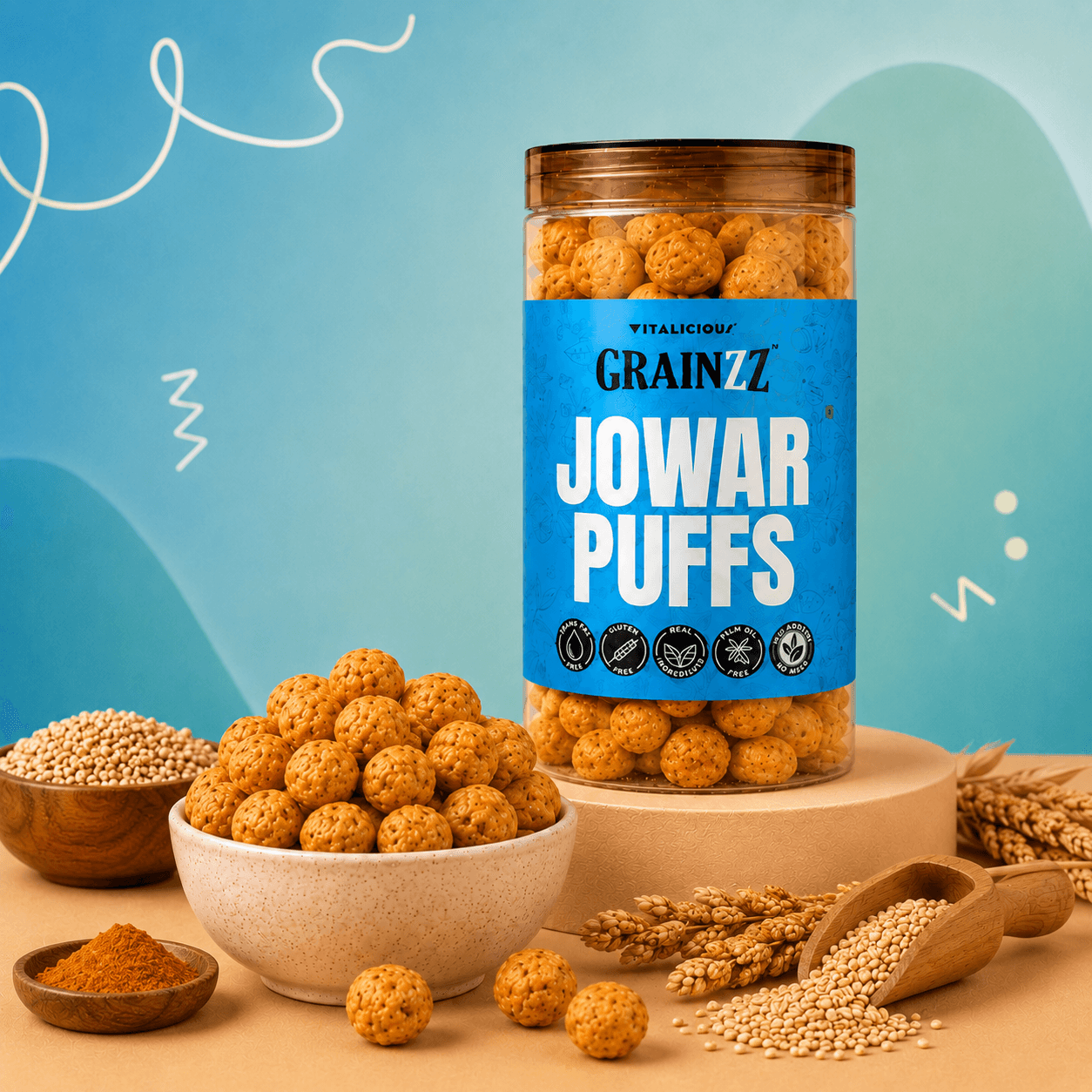Jowar Puffs (Magic Masala)